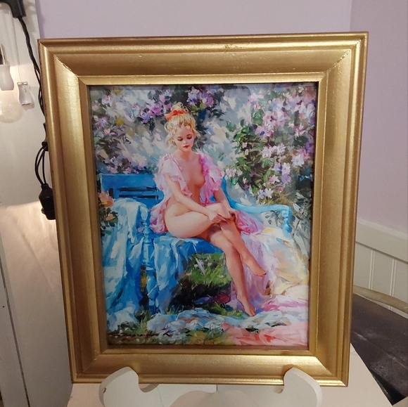 Summers day Partial nude Art Konstantin Painting Abstract Impressionism - Picture 2 of 4